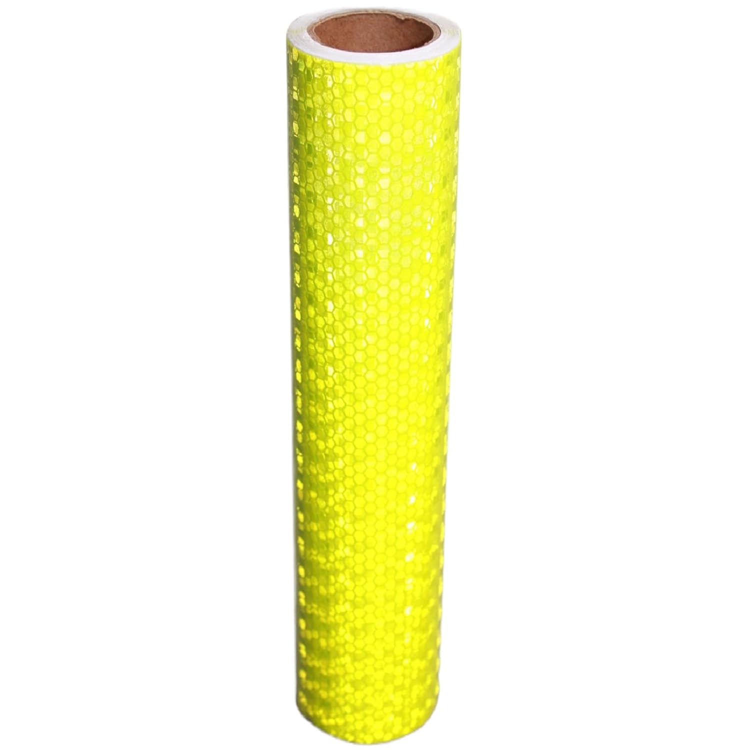 Fluorescent Yellow Reflective Tape 12 inch, Outdoor Waterproof High Visibility Warning Safety Industrial Marking Tape (11 feet)