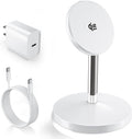 Magnetic Wireless Charger iPhone Stand,Qi2.2-Certified 25W Mag-Safe Charger Fast Charging Stand 35W USB C Adapter 6FT Cable Wireless Fast Charge Station for iPhone 17 Pro Max/17/16/15/14/13/12,AirPods