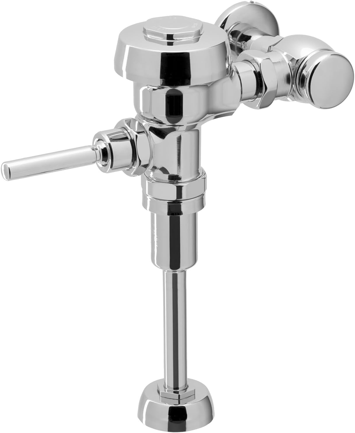 Sloan Royal 186 Exposed Manual Urinal Flushometer, 0.125 GPF Flush Valve - Single Flush, Non-Hold-Open Handle, Fixture Connection Top Spud, Polished Chrome Finish, 3912633