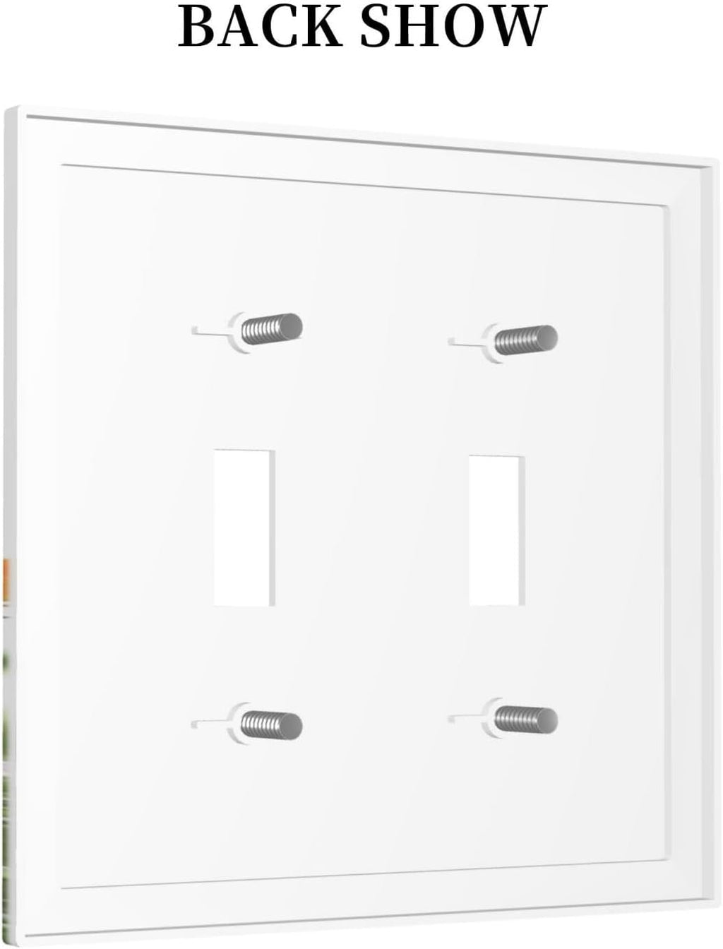 Decorative Switch Plates Colorful Wildflowers Plant Floral Daisy 2 Gang Double Toggle Outlet Light Switch Cover Wall Plate Electrical Faceplate For Bed Room Living Room Decor