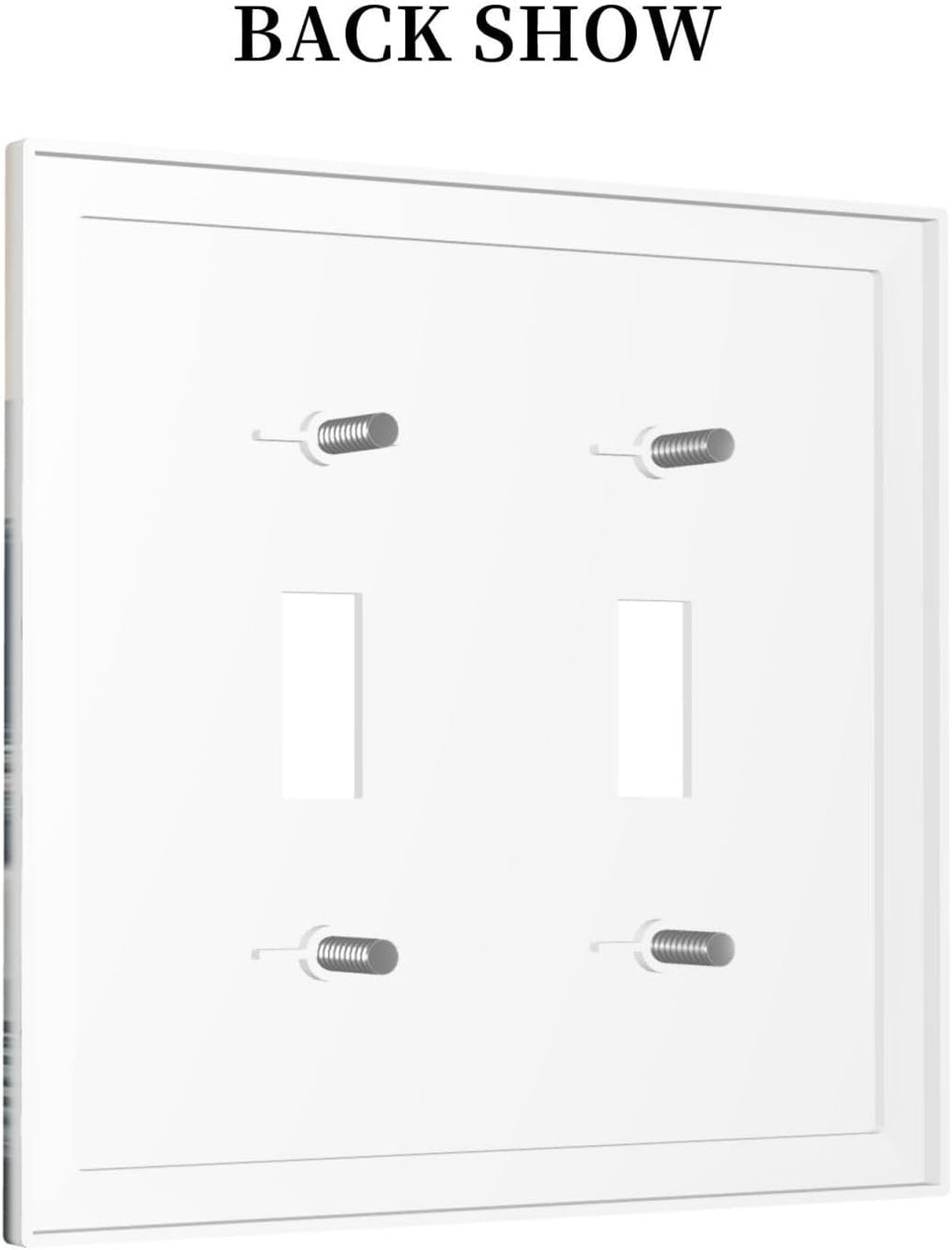 Decorative Switch Plates Prehistoric World Dinosaur Cartoon Fores 2 Gang Double Toggle Outlet Light Switch Cover Wall Plate Electrical Faceplate for Kids Room Nursery Decor