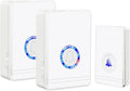 Greencycle Wireless Doorbell, Easy Installation, Plug and Play, 48 Ringtones, 5 Adjustable Volume, Loud Enough, 100FT-1300FT, IP66 Waterproof, Doorbell for Home,Classroom(1 Button +2 Receivers)