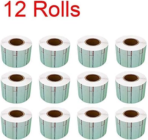 VisionTechShop LST-8000 Printing Scale Label, 58 x 30 mm, Non-UPC, 12 Rolls Per Case
