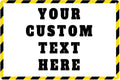 Custom Signs Outdoor Metal - 12 x 8 Personalized Aluminum Rust-Proof Entrance Garden Hazard Intersection Parking Signs, Decorative Sign