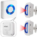 Evernary Wireless Indoor Motion Sensor Alarm, Bed Alarm and Fall Prevention for Elderly / Dementia Patients /Kids (2 Motion Detector +1 Receiver)