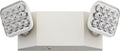 Lithonia Lighting Basics LED Emergency Light, Emergency Lighting with Dual Adjustable LED Lamp Heads, Wall Mount, Damp Location Rated, 90-Minute Backup, 120/277V, White (EU2C M6)