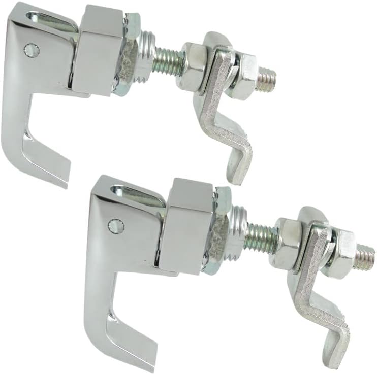 2PCS Lift and Turn Latches and Compression Latch, Adjustable Grip Handle Rotation 360 Silver