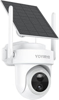 4K Wireless Outdoor Security Camera with Solar Panel – Single Add-on Unit, Requires Base Station, Not for Standalone Use, No WiFi Direct Connection, Supports Up to 8-Camera per Base Station