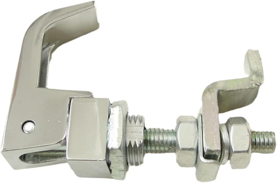 2PCS Lift and Turn Latches and Compression Latch, Adjustable Grip Handle Rotation 360 Silver