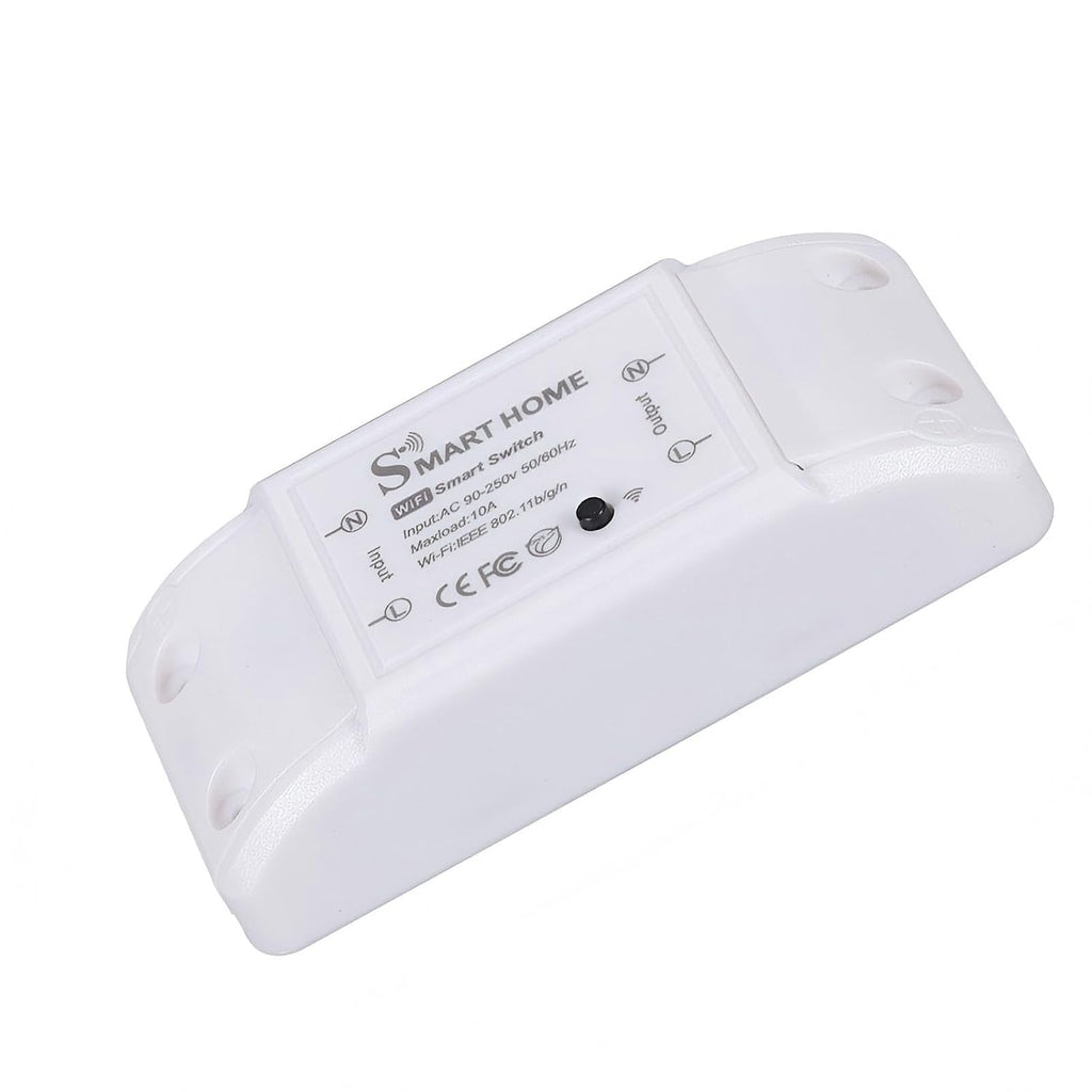 Eversecu WiFi Smart Light Switch 10A Mini DIY Breaker Module, Control by Smart Life/Tuya App, Compatible with Google Home/Alexa Echo