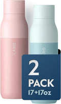 LARQ Holiday Bundle Set Bottle PureVis, Self-Cleaning Water Bottle 17oz | Reusable Bottles, Travel Friendly, BPA free