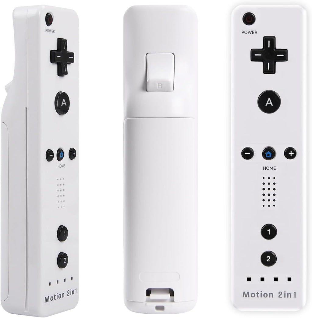 Motion Plus Wii Controllers 2Packs with Nunchucks, Wii Remote Controllers Compatible for wii and Wii U with Built in Motion Plus