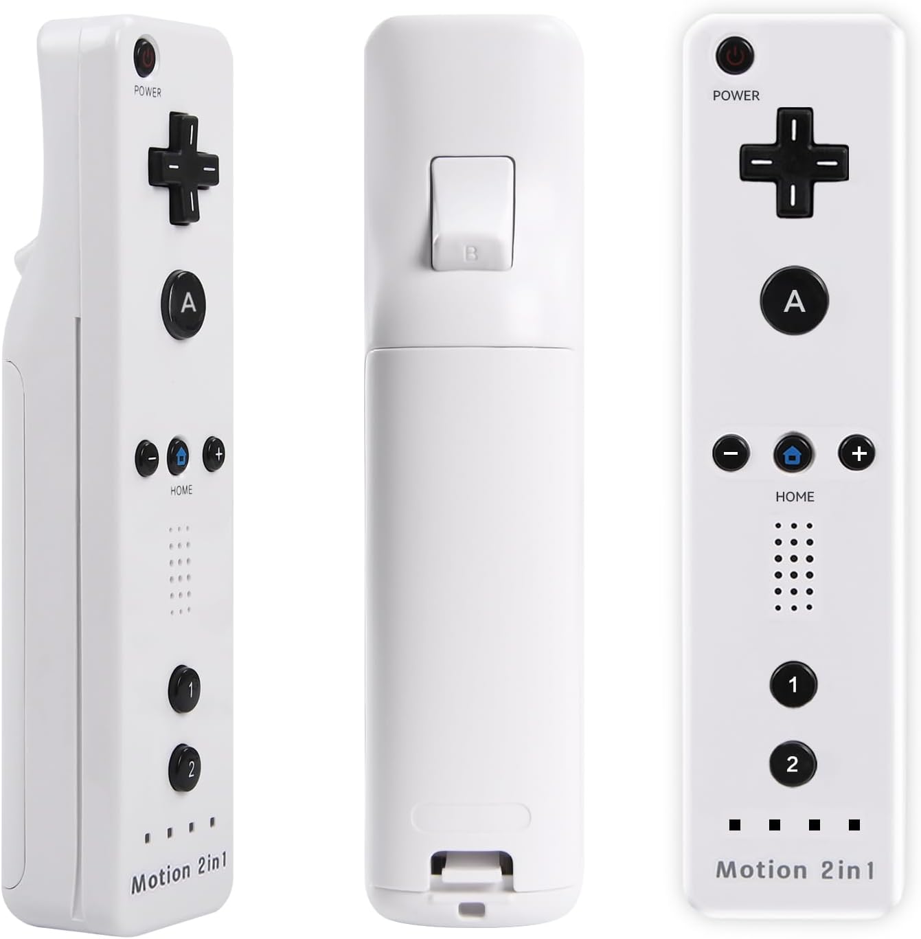 Motion Plus Wii Controllers 2Packs with Nunchucks, Wii Remote Controllers Compatible for wii and Wii U with Built in Motion Plus