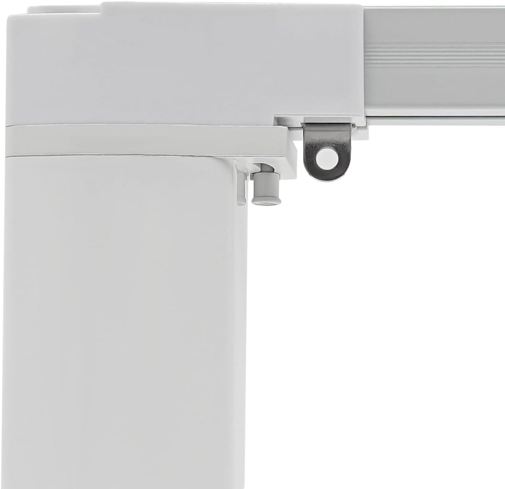 Motorized Curtain Track Celling Smart Curtains System with Remote Control Electric Curtain Rods Rail with Timer&Manual Switching&Limit Device&Touch&Memory Function, 7.08-13.78ft