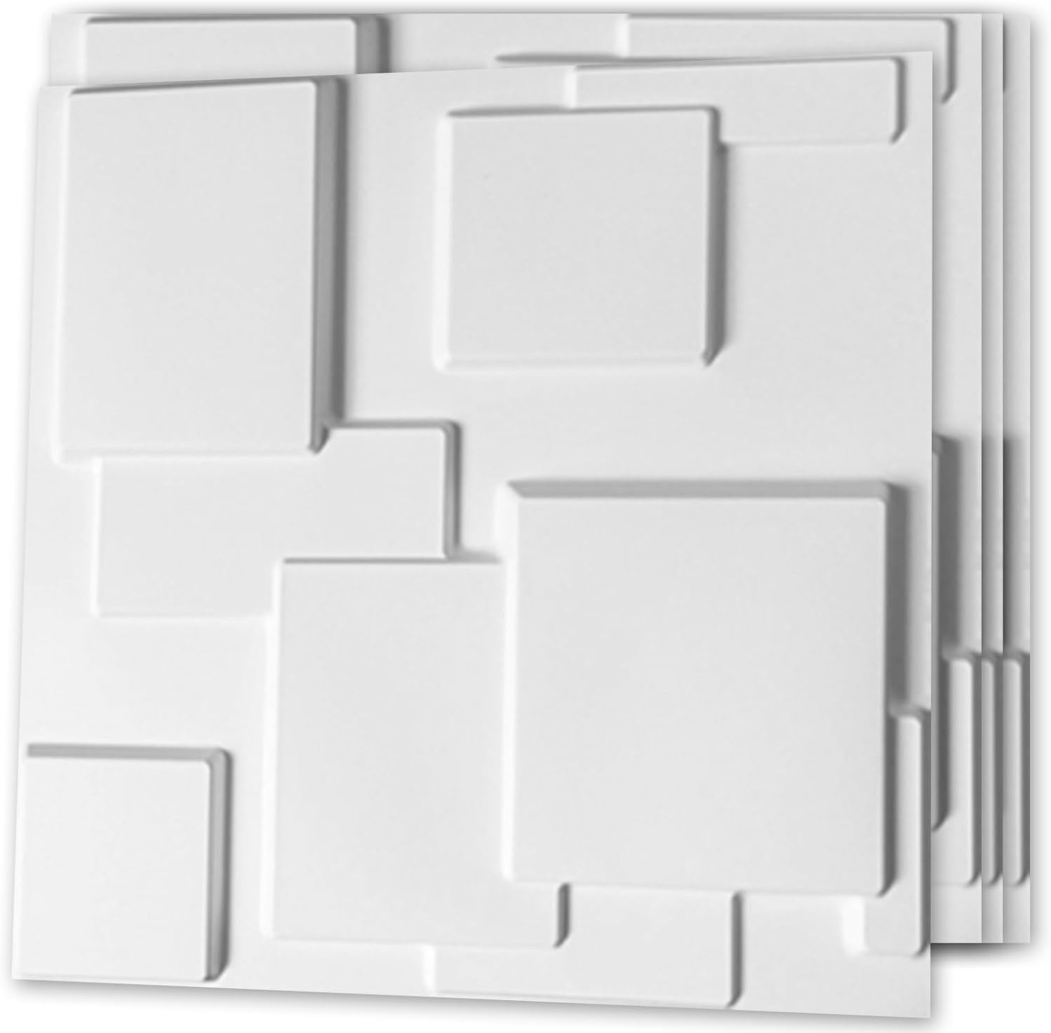 Art3d Decorative 3D Wall Panel, 32 Sq.FT PVC Interior Wall Decor for Living Room, Bedroom, Lobby, Office, Shopping Mall, White