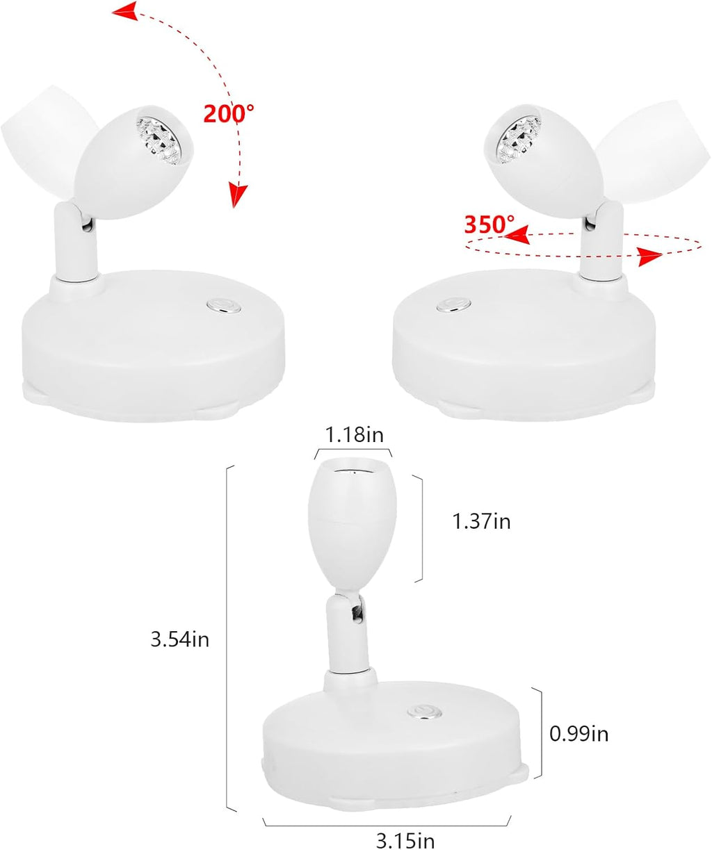 Cordless Spotlight Battery Operated, RGB Indoor Plant Light, Dimmable Accent Uplight with Remote, Color Changing Display Lighting for Picture Tree Photo Dartboard Painting Art