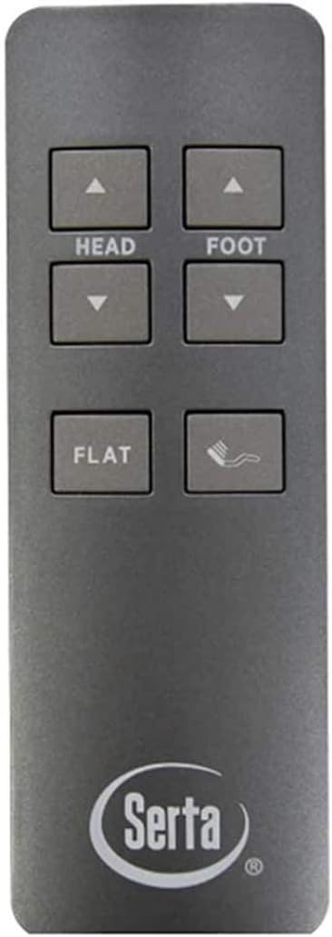 Remote Control Replacement Compatible with Serta Motion Essentials Remotes for Adjustable Beds (4th and 5th Gen Charcoal)