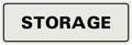 Standard STORAGE Door/Wall Sign - Lt Gray - Medium (1 Pack)
