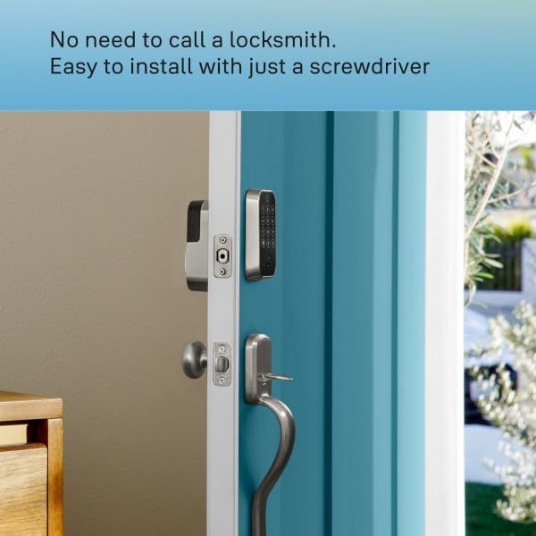 Yale Assure Lock 2 with Wi-Fi – Satin Nickel Smart Lock for Front Door with Keypad, App Control, Backup Key, and Deadbolt – Secure Keyless Entry Door Lock, YRD450-WF1-619