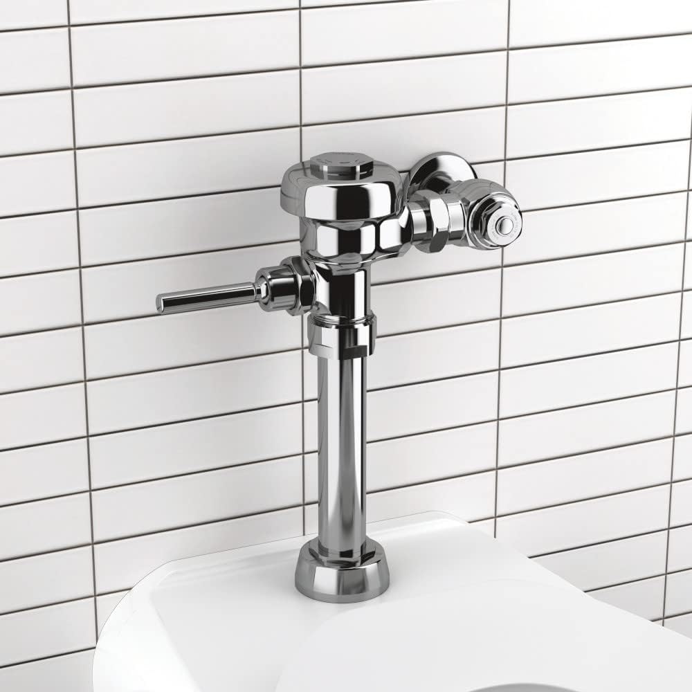 Sloan Regal 110 Exposed Manual Water Closet Flushometer (6 - Pack), 3.5 GPF Manual Flush Valve - Single Flush, Fixture Connection Top Spud, XL Sweat Solder Adapter Kit Polished Chrome Finish, 3080153