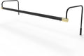 Cocoweb 30 Inch Tru-Slim Black and Brass Picture Light - LED, 2700K, Adjustable Arm, Plug-in, Toggle Switch, Sleek and Compact Design