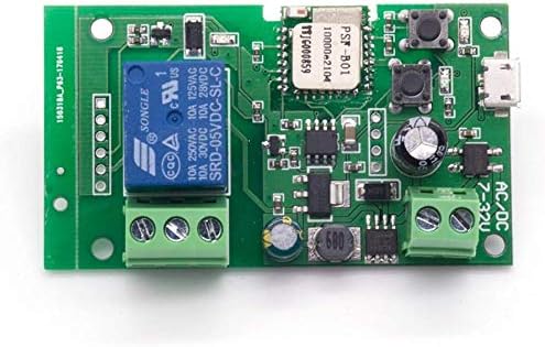 wireless jog relay momentary/self-locking switch module DIY smart home remote control wifi relay switch Ewelink App compatible with Alexa Echo Google Home IFTTT (DC1)