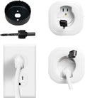 In Wall Cable Management Kit,TV Cord Hider for Wall Mounted TV& Soundbar,TV Cable Hider Wall Kit with Hole Saw Drill,Power and Low Voltage Wire Management Easy install,TV Cable Hider for a Clean House