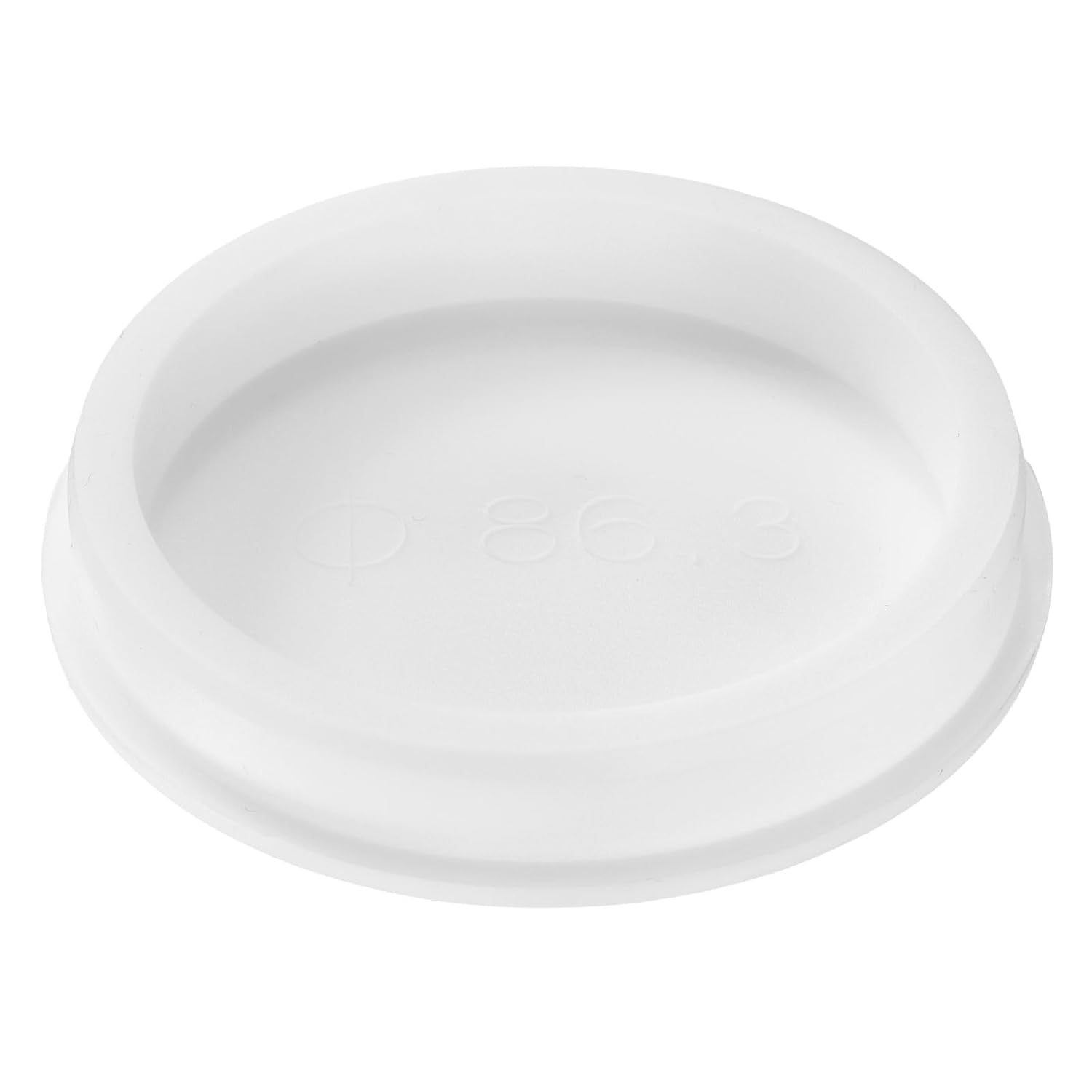 uxcell 1Pcs Silicone Hole Plug, Waterproof Round Rubber Stoppers Bottle Seal Plugs Tube Pipe End Caps for 85mm/3.35" Hole for Bathtub Bottle, White