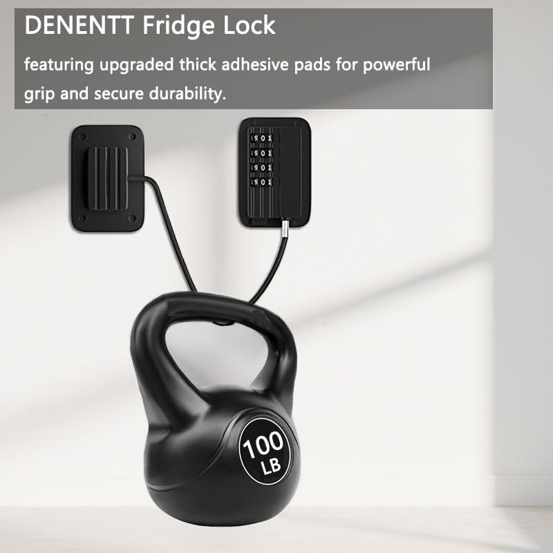 2 Pack Refrigerator Lock, Cabinet Locks, Child Safety Cabinet Locks, with Combination Fridge Lock, for Fridge, Cabinets, Window, Drawers, Adhesive Installation, No Drilling Required(Black)