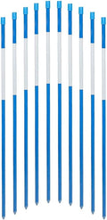 FiberMarker 72-Inch Snow Markers Driveway Reflectors Snow Stakes 20-Pack 5/16-Inch (Dia.), Blue