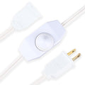 Lamp Dimmer Switch Extension Cord Plug in Dimmer - Rotary Control for 150 Watt Dimmable Lights - Christmas Village Houses Lights Cord Salt Light - 6 ft Cord