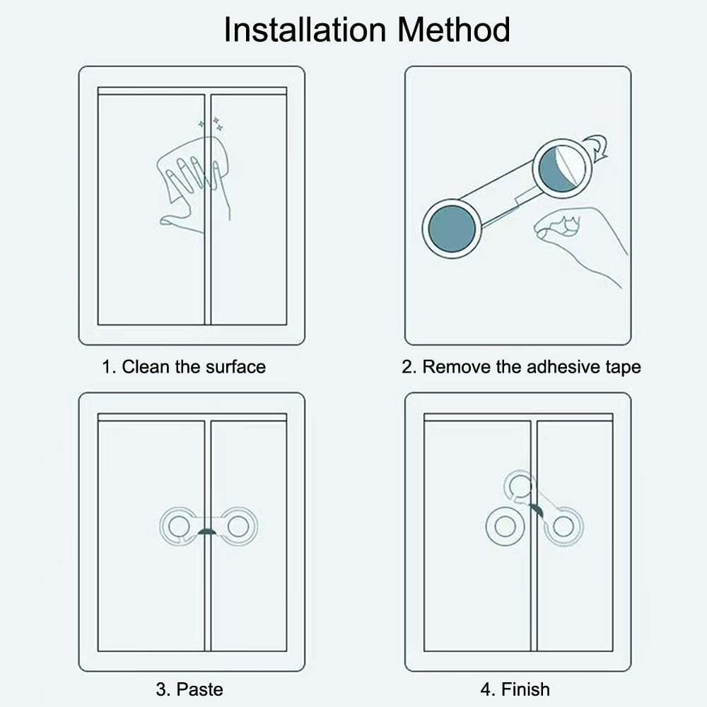 Cabinet Door Locks for Baby Proof and Child Safety, Fridge Locks for Kids,Cabinet Locks with Adhesive for Drawer Cupboards Fridge Oven Closet and Pantry, Childproof Door Latch (Transparent, 10 PCS)