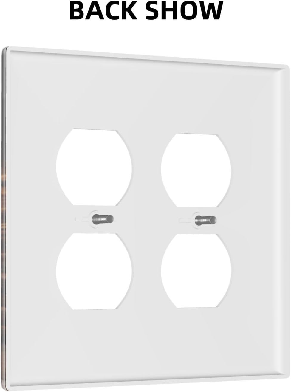 Decorative Outlet Covers Retro Coffee Maker Beans Cup 2 Gang Wall Plate Cover Double Duplex Receptacle Two Switch Light Switch Cover Plate Jumbo Dual Faceplate