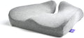 C CUSHION LAB Patented Pressure Relief Seat Cushion for Long Sitting Hours on Office/Home Chair, Car, Wheelchair - Extra-Dense Memory Foam for Hip, Tailbone, Coccyx, Sciatica - Light Grey