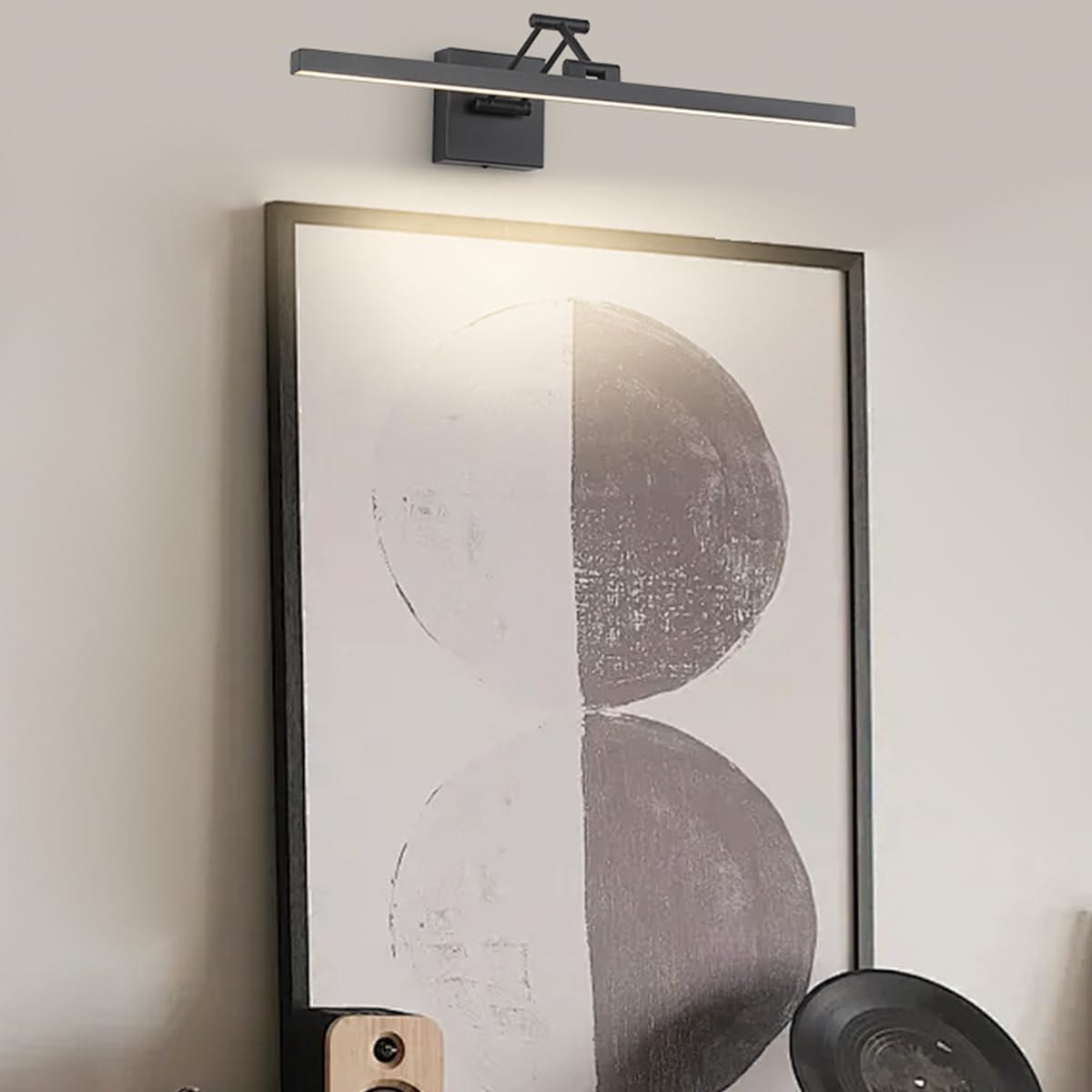 Black Picture Lights for Paintings Dimmable Gallery Light Hardwired LED Wall Art Lighting Display Artwork Lamps 23.6 Inch 14W 3000K Warm White
