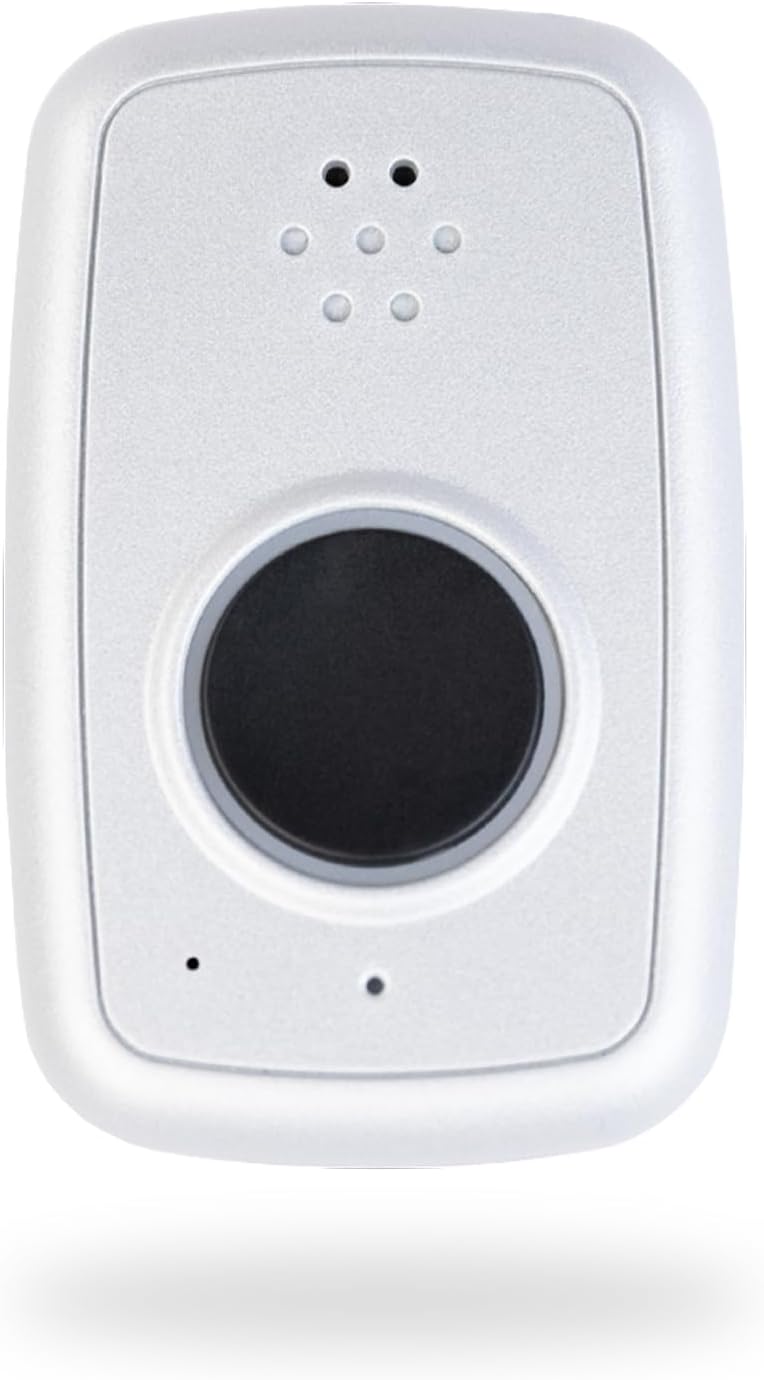ADT - On-The-Go Mobile Medical Alert System for Seniors - GPS Capabilities, Included Waterproof Wearable Panic Button, 24/7 U.S. Based Monitoring (White Wristband)