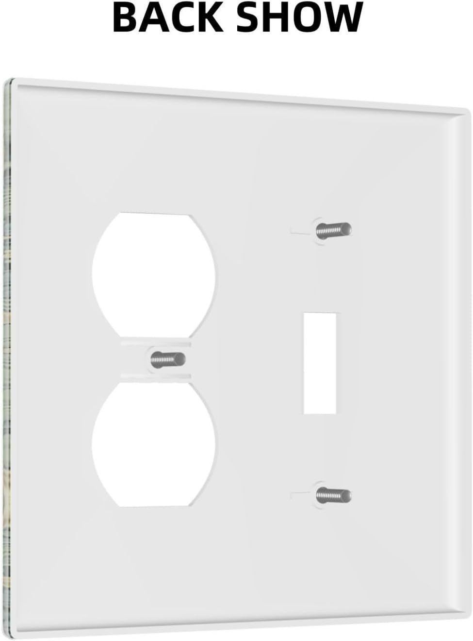 Wallplates Vintage Floral Plant Sage Green William Morris 1 Toggle 1 Duplex Switch Plate Electrical GFCI Faceplate Decorative Light Switch Covers for Bedroom Home Decor