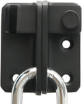 Alise Flip Latch Gate Latches Slide Bolt Latch Safety Door Lock Catch for Barn Cabinet Pet Cage Garden Bathroom Garage Window Sliding Door,Heavy Duty Stainless Steel Matte Black,MS3006R-B