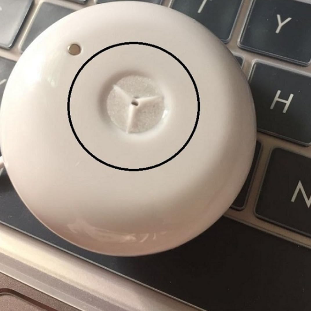 Mini USB Air Humidifier Rechargeable Float Water Donut Shape Humidifier for Home Office White