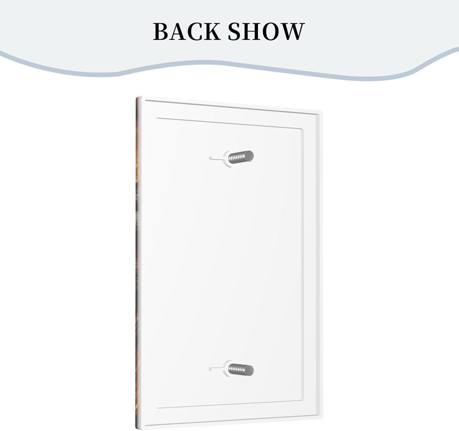Decorative Light Switch Cover Plate Black Wood Board Gold Dust Coffee Beans 1 Gang No Device Single Blank Outlet Covers Wall Plate Cover Switchplate Electrical Face Plate