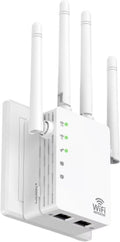 WiFi Extender Signal Booster, Dual-Band 5GHz/2.4GHz 1200Mbps Repeater, Covers Up to 13,888 sq.ft & 150 Devices, Long-Range Internet Booster for Home, Garage, Basement, Outdoor, WPS Easy Setup