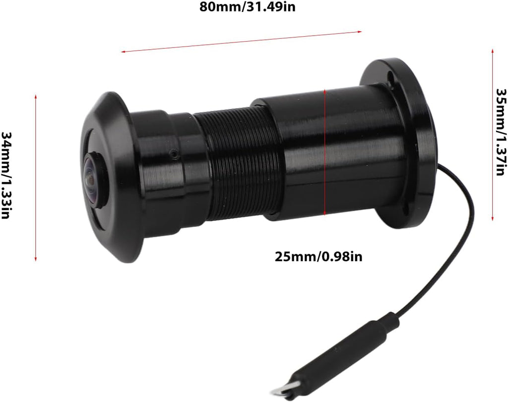 Door Peephole Camera, 1080P Smart Door Eye Hole Camera, 180 Degree Wide View Angle, 2 Way Talk, Doorbell Security Camcorder Peephole Viewer for Home