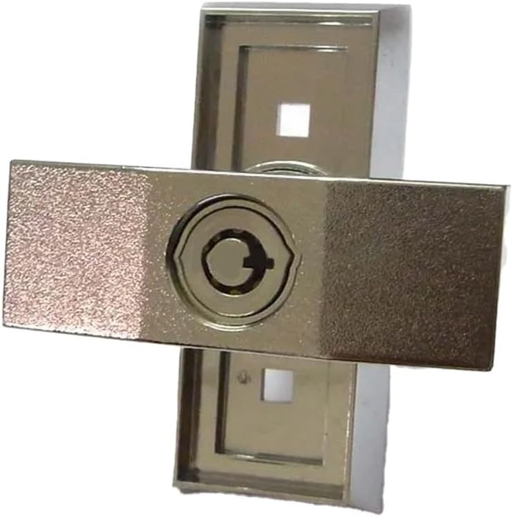 Zinc Alloy T‑Handle Security Lock Compatible with Vending Machines, Car Washing Systems, Silver