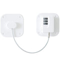 2 Packs Refrigerator Lock - Heavy Duty Combination Fridge Lock, Child/Baby Proofing Lock for Cabinets, Closets, Drawers, Window and More, Easy Install and Use (White)