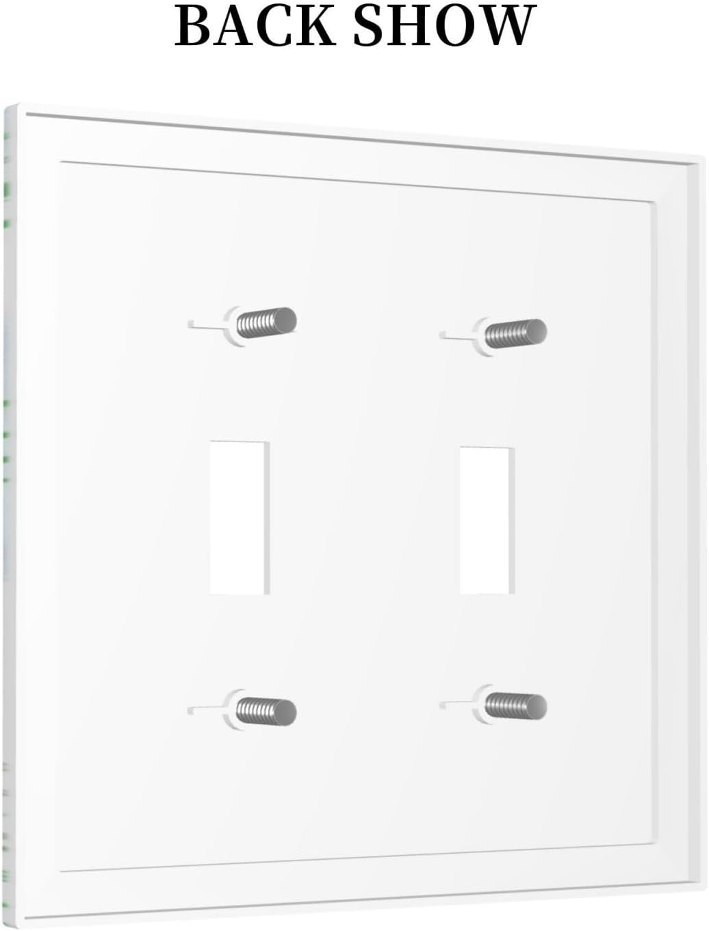 Beach Nautical Starfish Scallop Coral Conch Decorative Switch Plates 2 Gang Double Toggle Outlet Light Switch Cover Wall Plate Electrical Faceplate for Bathroom Home Decor