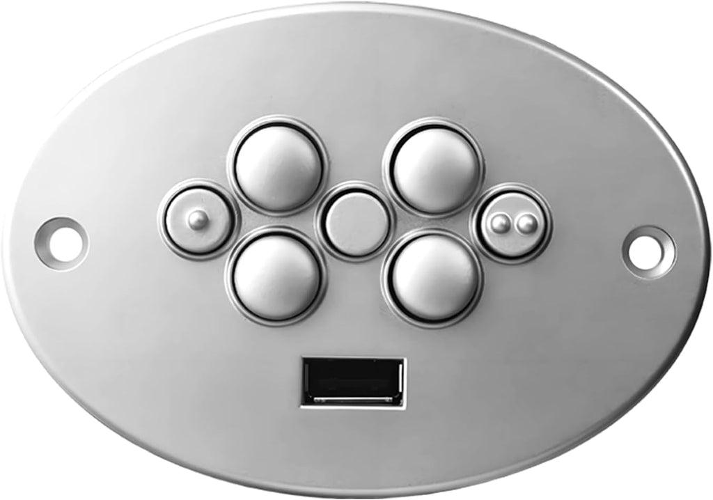 CTR UR2 07 Recliner Remote Replacement Lift Chair for Raffel Systems 7 Button 5 Pin Hand Control Replacement with USB and Memory Plus Buttons