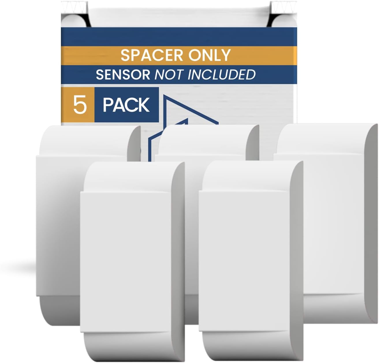 Ring Alarm Magnet Riser | 5 Pack Set with 3M Adhesive - Easy Mount to Any Doorway, Window, and Entryway | Ring Sensor/Magnet Not Included (1 inch)