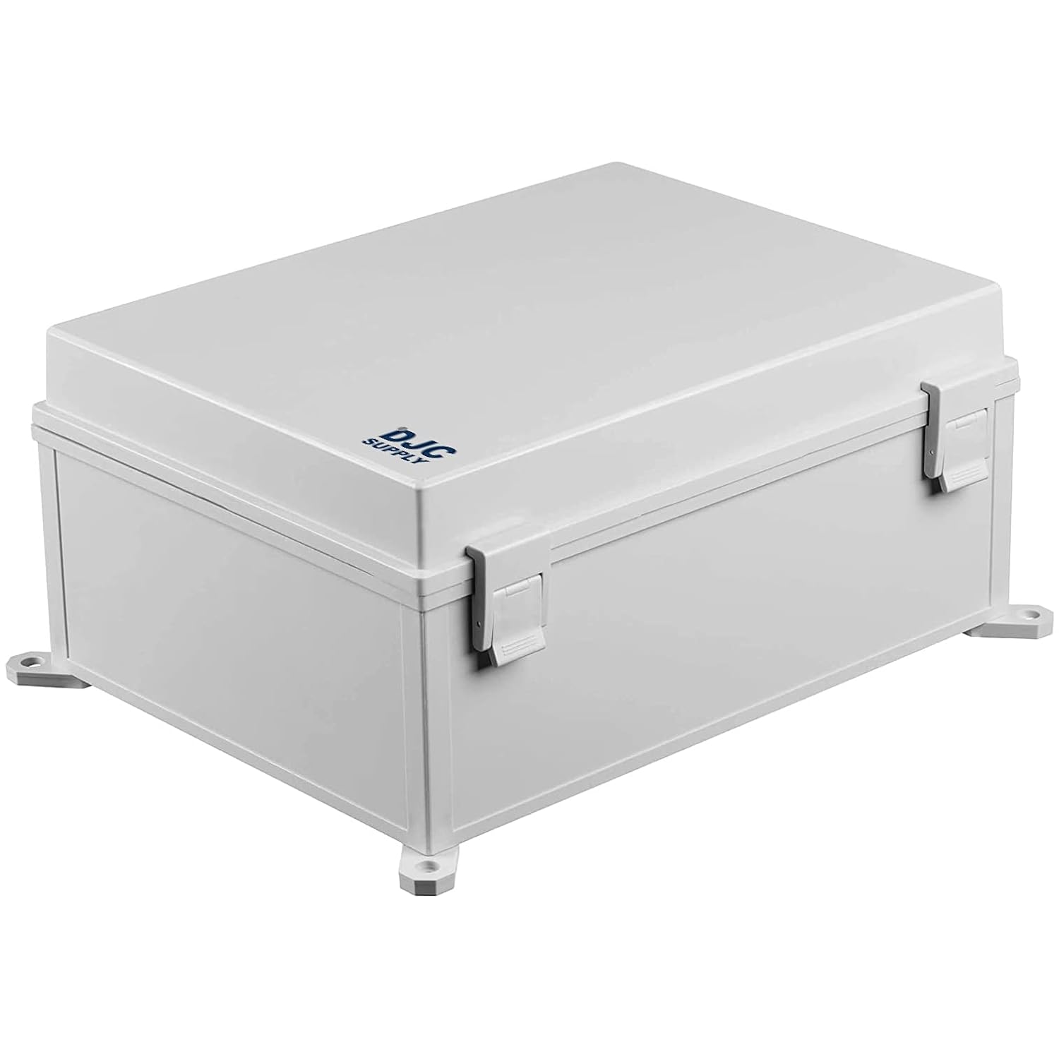 Co. ABS 11.81" x 15.7" x 6.7" Waterproof IP67 Hinged Electronics Distribution Box with Mounting Plate and Wall Brackets