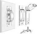 Wall Switch Guard, ILIVABLE Child Proof Light Switch Plate Covers Protects Your Lights from being Accidentally Turned On or Off by Children and Adults (Clear, 2 Pack)