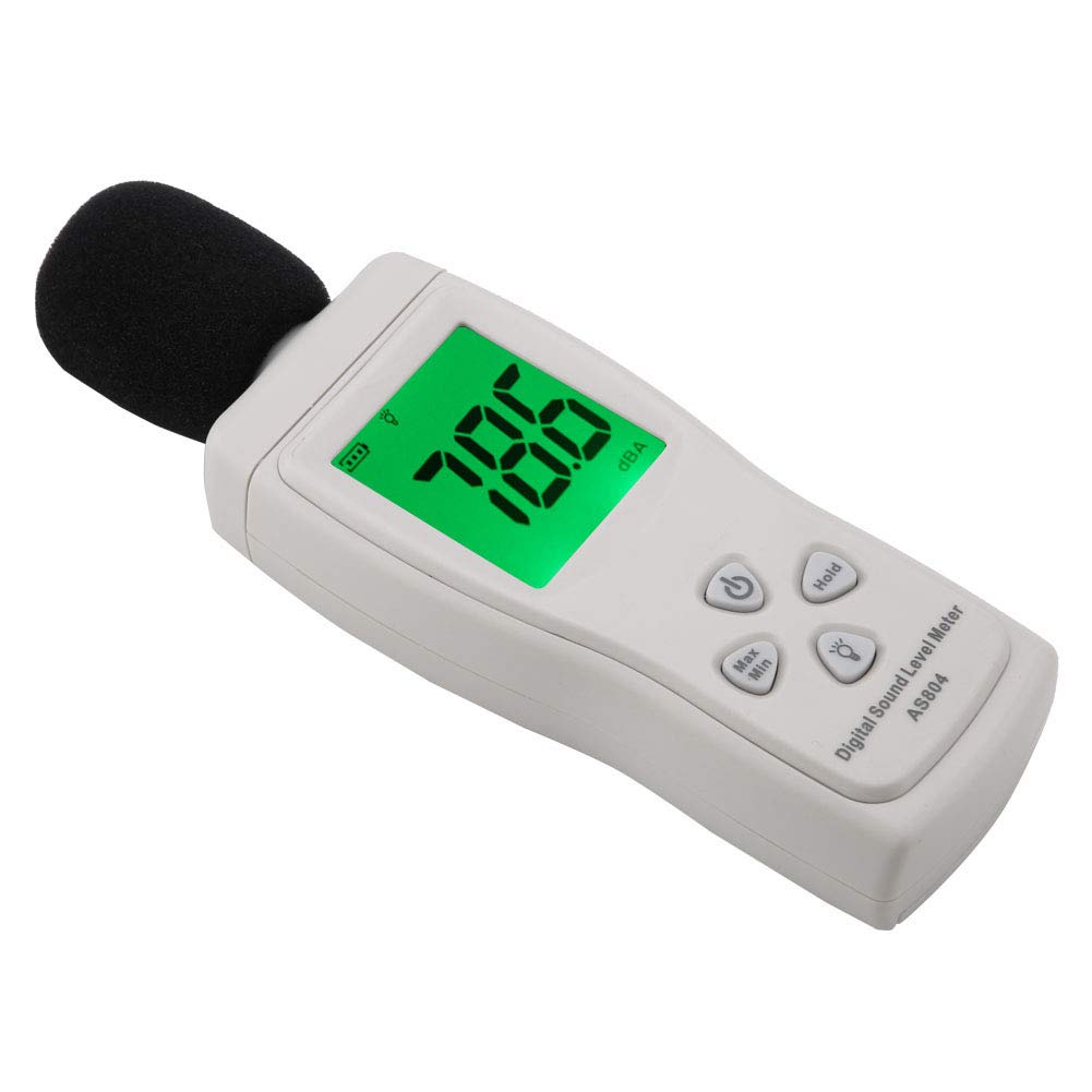 Yctze Smart Sensor AS804 Digital Sound Level Meter - Accurate 30-130dBA Measurement with LCD Display, Ideal for Automotive, Industrial, and Home Noise Testing